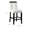 140220266990f12c6c6db.jpeg Luminar II Contemporary Counter Height Chair, White And Black Finish, Set of 2