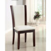Manhattan I Contemporary Side Chair, White Finish, Set of 2