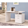 Gorgeous white Wooden desk with cabinet
