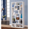 Fantastic Geometric Cubed Rectangular bookcase, White