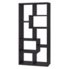 Contemporary Asymmetrical Cube Bookcase, Brown