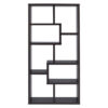 Contemporary Asymmetrical Cube Bookcase, Brown