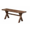 140220266990f35e39377.jpeg Wooden Trestle Style Base Bench, Brown