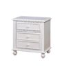 140220266990f3957c291.jpeg 28 Inch Bedside Nightstand, 2 Drawers with Classic Round Knobs, Handcrafted White Mango Wood