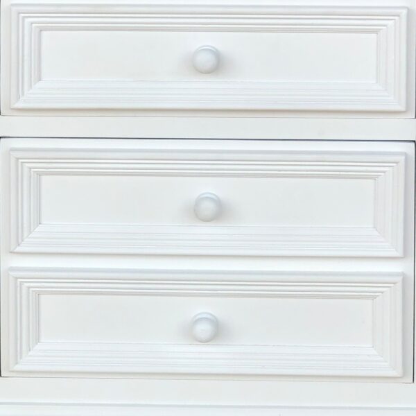 140220266990f3c199f44.jpeg 28 Inch Bedside Nightstand, 2 Drawers with Classic Round Knobs, Handcrafted White Mango Wood