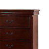 Decorously Functional Pine Wood, Plywood & Birch Veneer Chest, Cherry