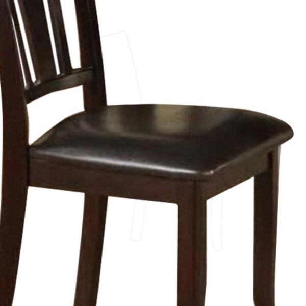 140220266990f43ceb725.jpeg Contemporary Rubber Wood Dining Chair With Upholstered Seat, Set Of 2,Brown