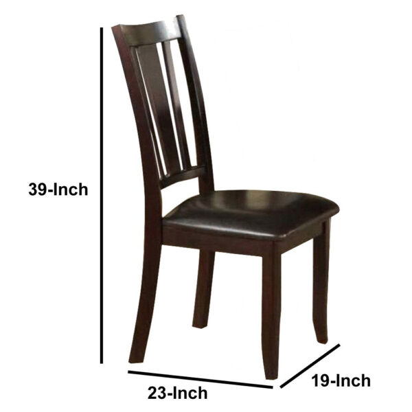 140220266990f4406b7f5.jpeg Contemporary Rubber Wood Dining Chair With Upholstered Seat, Set Of 2,Brown
