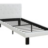140220266990f4639da67.jpeg Faux Leather Upholstered Twin size Bed With tufted Headboard White