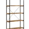 Rustically designed Bookcase With 4 Open Shelves