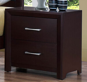 140220266990f5616ebb0.jpeg Wooden Night Stand with 2 Drawers Espresso Brown