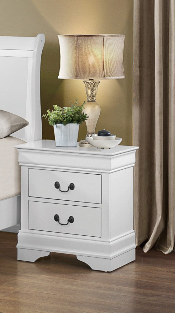 140220266990f59c19e18.jpeg Wooden Night Stand With 2 Spacious Drawers White