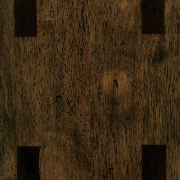 24" Counter Height Stool with Saddle Seat, Distressed Cherry Brown, Set Of 2