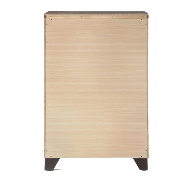 140220266990f6459e844.jpeg Wooden Chest with 5 Spacious Drawers , Espresso Brown