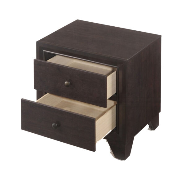 140220266990f6b365250.jpeg Wooden Night Stand with Two Drawer , Espresso Brown