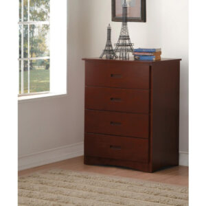 140220266990f7184e66c.jpeg Wooden Chest With 4 Drawers, Dark Cherry Brown