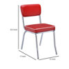140220266990f7a00a536.jpeg Dining Side Chair Set of 2, Retro Red Faux Leather, Chrome Metal Legs
