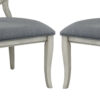 140220266990f82cbf9cb.jpeg Fabric Upholstery Side Chair, White And Gray, Pack Of Two