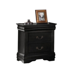 140220266990f9eea5ca2.jpeg Wooden Nightstand with Two Drawers, Black