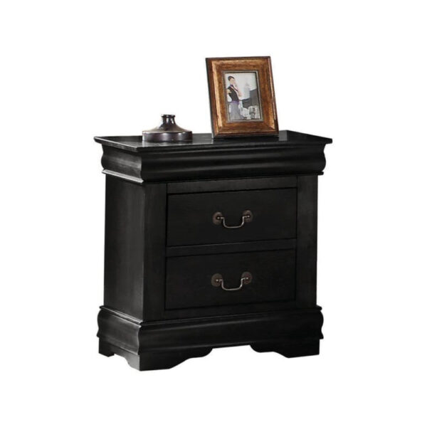 140220266990f9eea5ca2.jpeg Wooden Nightstand with Two Drawers, Black