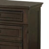 Wooden Mid Century Design Night Stand Chest With Hidden Drawer, Dark Brown