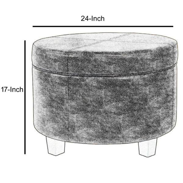 Faux Leather Upholstered Wooden Ottoman with Lift Off Lid Storage, Brown