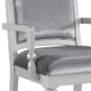 1402202669910987b6799.jpeg Crystal Inlaid Fabric Upholstered Wooden Arm Chair, Set of 2, Silver