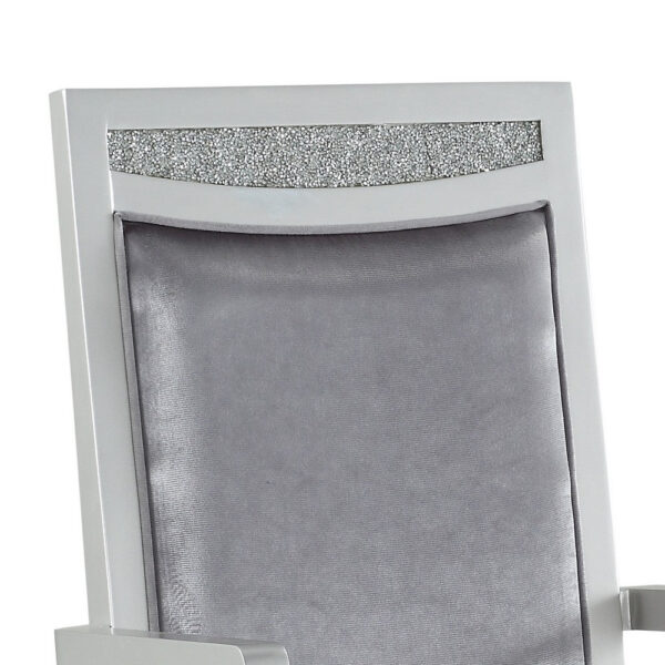 14022026699109895b927.jpeg Crystal Inlaid Fabric Upholstered Wooden Arm Chair, Set of 2, Silver
