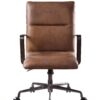 1402202669910a25bfe28.jpeg 5 Star Base Faux Leather Upholstered Wooden Office Chair , Brown