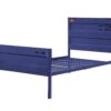1502202669910e6ef3edb.jpeg Industrial Style Metal Twin Size Bed with Straight Leg Support, Blue