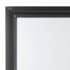 Contemporary Style Wooden Mirror with Raised Frame, Black