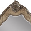 15022026699113253d11c.jpeg Wooden Mirror with Scrollwork Crown and Trim Details, Brown and Silver