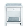 15022026699113ed3300b.jpeg Mirrored Wooden Night Table with 1 Drawer and Bottom Shelf, Silver