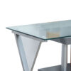 150220266991198f41286.jpeg Movable Glass Top Computer Desk with X Shaped Side Panel, Gray and Clear