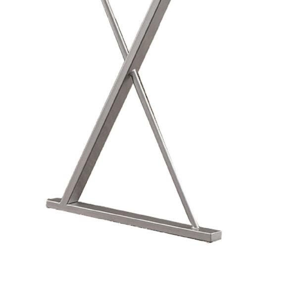 15022026699119b99b611.jpeg Movable Glass Top Desk with X Shaped Side Panel, White and Clear