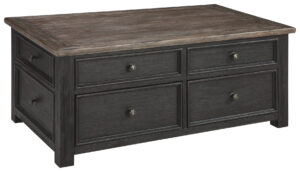 1502202669911adf39084.jpeg Wooden Lift Top Coffee Table with Drawers and Caster, Black and Brown