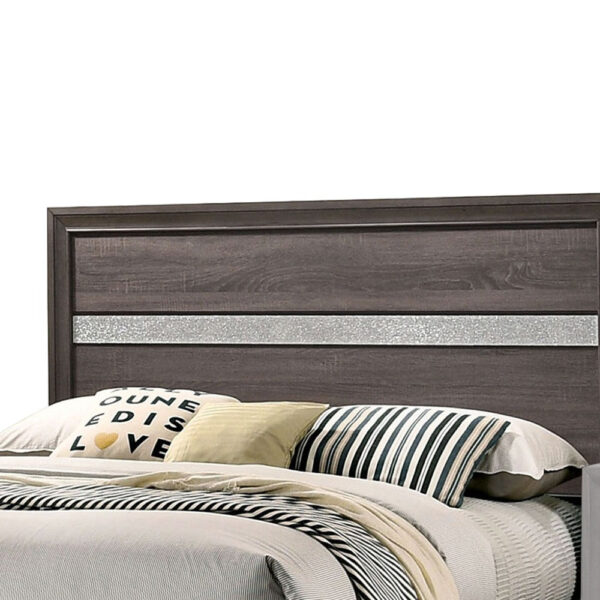 1502202669911b1141242.jpeg Queen Bed with Plank Headboard and 2 Drawers, Brown and Silver