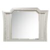 Elegant Mirror with Crystal Sparkling Trim and Led Lights, Silver