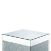 1502202669911c97de438.jpeg Contemporary Square Wooden End Table with Faux Crystal Inlays, Silver
