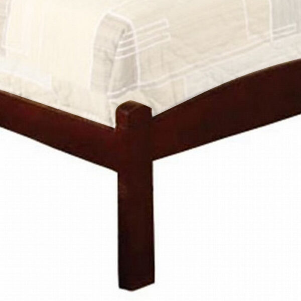 Transitional Wooden Twin Bed with Panelled Headboard and Footboard, Brown