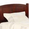 Transitional Wooden Twin Bed with Panelled Headboard and Footboard, Brown