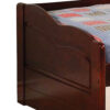 Transitional Wooden Trundle Bed with Bottom Pull Out Bedding, Brown