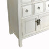 Wooden Chest with 8 Drawers and 2 Door Cabinets, White