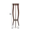 15022026699121408adef.jpeg Round Pedestal Stand with Open Bottom Shelf and Flared Legs, Brown