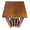 15022026699121a92a672.jpeg 25 Inch Wooden Flower Stand with Slatted Sides and Bottom Shelf, Brown