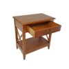 15022026699121e3ad8b9.jpeg Transitional Style Nightstand with 1 Drawer and X Shape Sides, Brown