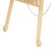 Traditional Style Wooden Easel with Scrollwork Details, Antique White