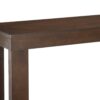Rectangular Wooden Sofa Table with Sled Base, Espresso Brown