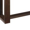Rectangular Wooden Sofa Table with Sled Base, Espresso Brown