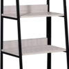 1502202669912537959dc.jpeg Wooden Frame Bookshelf with 5 Open Compartments, Washed White and Black
